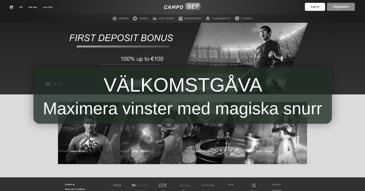 Välkommen till CampoBet Casino: Ditt Casinoäventyr